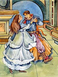 She is joined in marriage to a wealthy prince and she now shares in all that he is and all that he has.