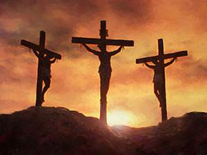 crucified with sinners
