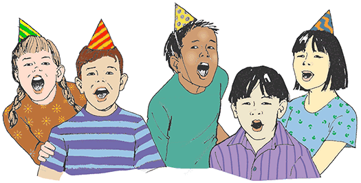 the children sang “Happy Birthday“ again