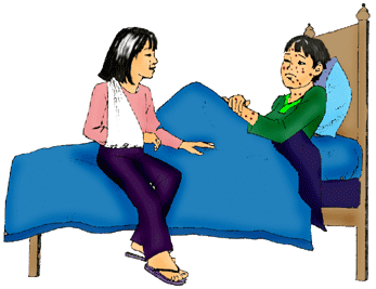 &ldquo;I was trying to make you glad,&ldquo; said Amy to Ken, sitting down on his bed
