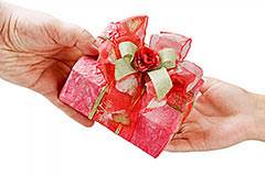 When someone gives you a gift, you reach out and take it and it is yours.