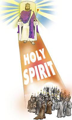 There appeared unto them cloven tongues like as of fire, and it sat upon each of them. and they were all filled with the Holy Spirit