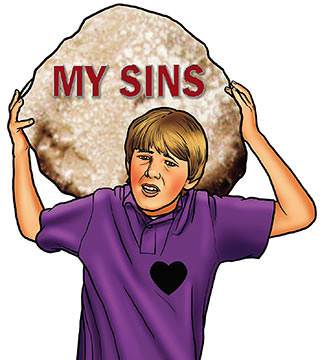 God saw my many sins (illustration by Stephen Bates)