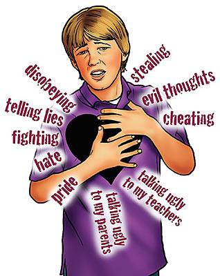 my sins come from my heart (illustration by Stephen Bates)