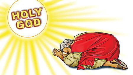 When Isaiah saw this vision of God, he was afraid (graphic by Stephen Bates)