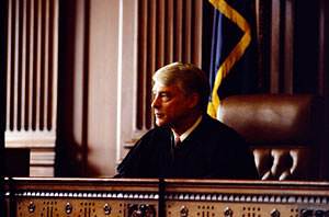 Many years ago there was a courtroom judge