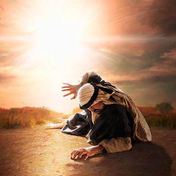 When Jesus appeared to Paul on the road to Damascus, Paul was blinded by His glory