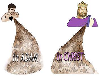 Those who are in Adam are earthly people in the old creation. Those who are in Christ are heavenly people in God's new creation