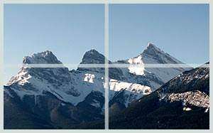 Suppose you are sitting in a house with a window which opens toward a beautiful mountain scene
