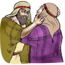 He can now enjoy being with his father because his father has made him suitable to himself.