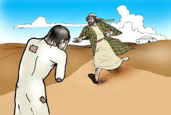 When he was yet a great way off, his father saw him, and had compassion, and ran, and fell on his neck, and kissed him.
